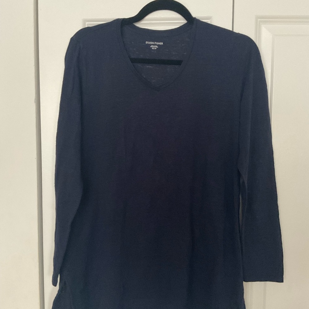 Eileen Fisher 100% Organic Linen Top